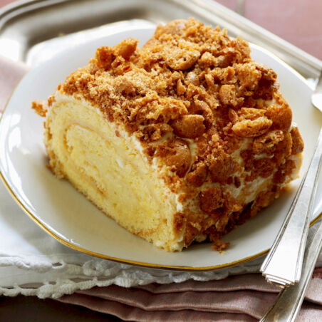 Vanillerolle mit Amarettini Vanillerolle mit Amarettini