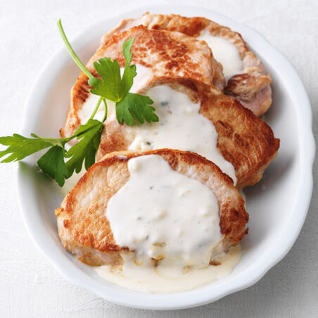 Kleine Steaks mit Gorgonzolasauce Kleine Steaks mit Gorgonzolasauce