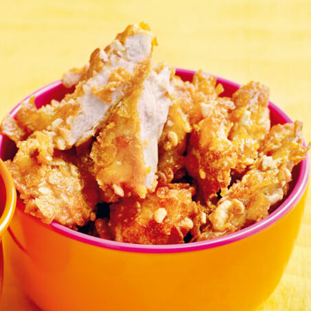Erdnuss-Hähnchen-Nuggets Erdnuss-Hähnchen-Nuggets
