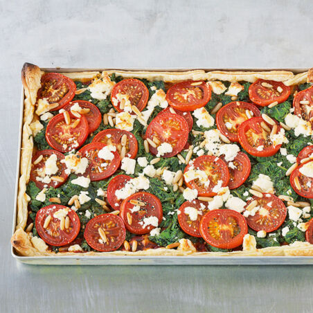 Spinatkuchen mit Schafkäse Spinatkuchen mit Schafkäse