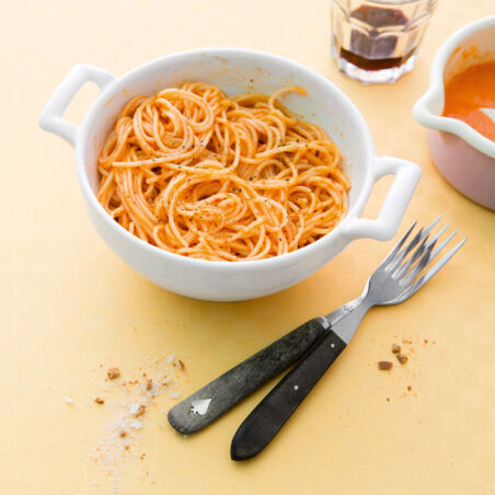 Pasta mit Crema di Peperoni Pasta mit Crema di Peperoni