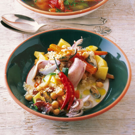 Couscous mit Meeresfrüchten Couscous mit Meeresfrüchten