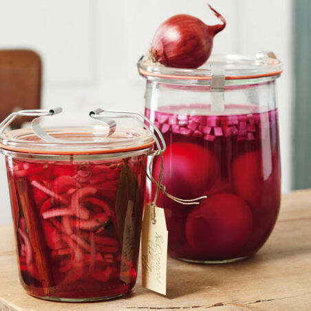 24-Stunden-Pickles Aus roten Zwiebeln 24-Stunden-Pickles Aus roten Zwiebeln