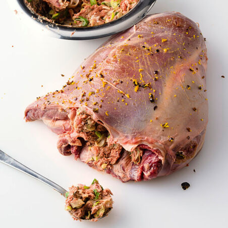 Gefüllte Rehkeule Gefüllte Rehkeule