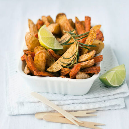 Kartoffel- und Möhren-Wedges Kartoffel- und Möhren-Wedges