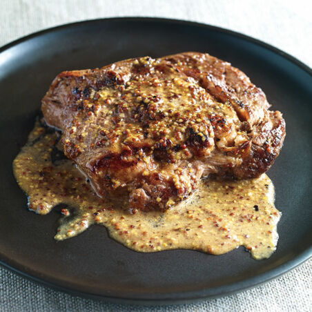 Kalbsschnitzel mit Senfsauce Kalbsschnitzel mit Senfsauce