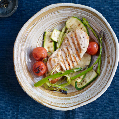 Hähnchenschnitzel mit Grillgemüse Hähnchenschnitzel mit Grillgemüse