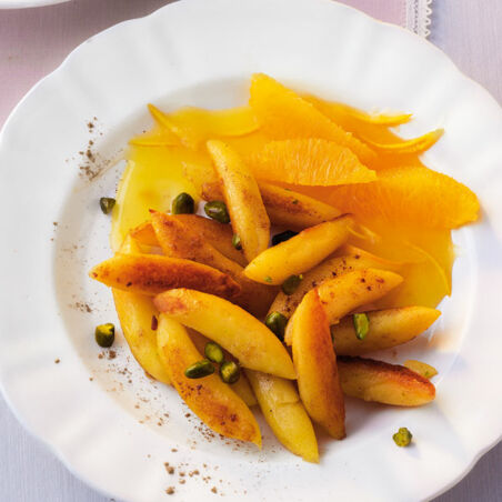 Schupfnudeln mit Orangensauce Schupfnudeln mit Orangensauce