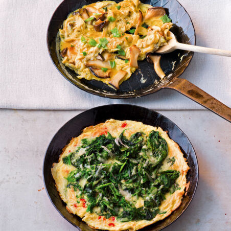 Spinat-Omelett Aglio E Olio Spinat-Omelett Aglio E Olio