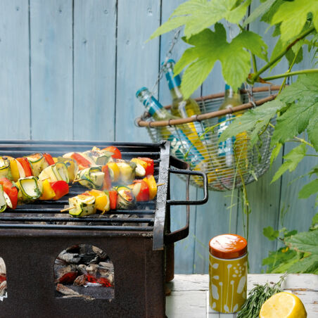 Grillkäse vom Spieß Grillkäse vom Spieß