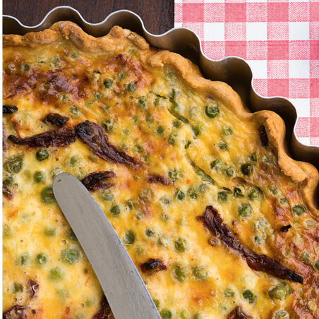 Erbsen-Tomaten-Quiche Erbsen-Tomaten-Quiche