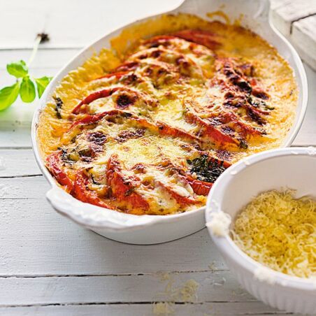 Tomaten mit Parmesan Tomaten mit Parmesan