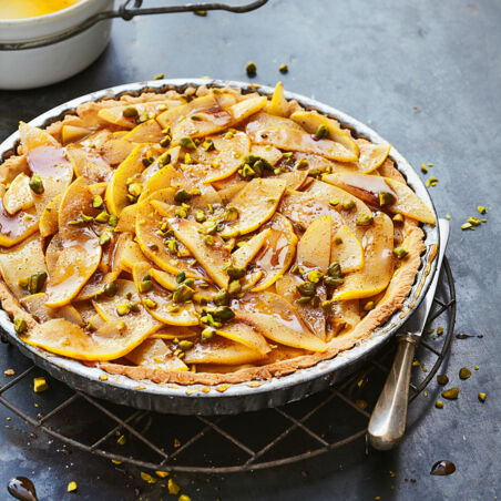 Vanilletarte mit Quitten Vanilletarte mit Quitten