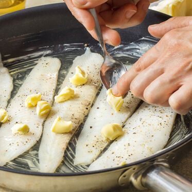 Pochierte Schollenfilets Pochierte Schollenfilets