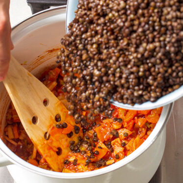 Lachsfilet mit Linsen Lachsfilet mit Linsen