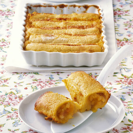 Kartoffel-Apfelrollen mit Guss Kartoffel-Apfelrollen mit Guss