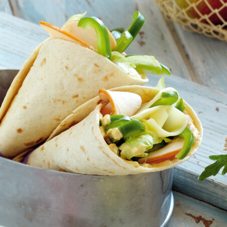 Chicken-Wraps mit Mango Chicken-Wraps mit Mango