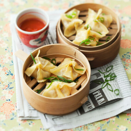 Gedämpfte Wan-Tan Gedämpfte Wan-Tan