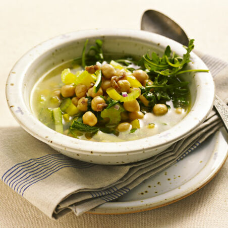 Kichererbsensuppe mit Gemüse Kichererbsensuppe mit Gemüse