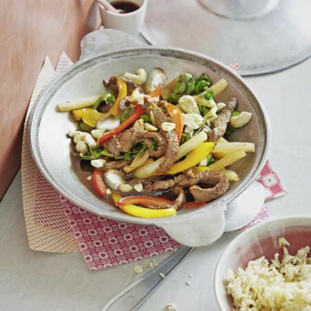 Mangold-Paprika-Gemüse aus dem Wok Mangold-Paprika-Gemüse aus dem Wok