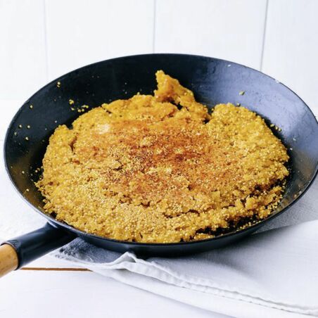 Hirsebrot aus der Pfanne Hirsebrot aus der Pfanne