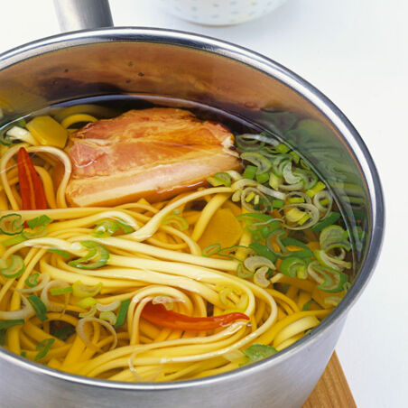 Ramen mit Speck Ramen mit Speck