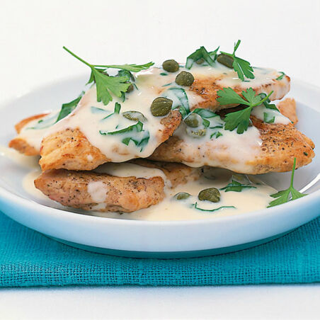 Schnitzel in Kapernsauce Schnitzel in Kapernsauce