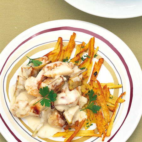 Putengeschnetzeltes mit Artischocken Putengeschnetzeltes mit Artischocken