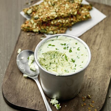 Frischkäse mit Rucola Frischkäse mit Rucola