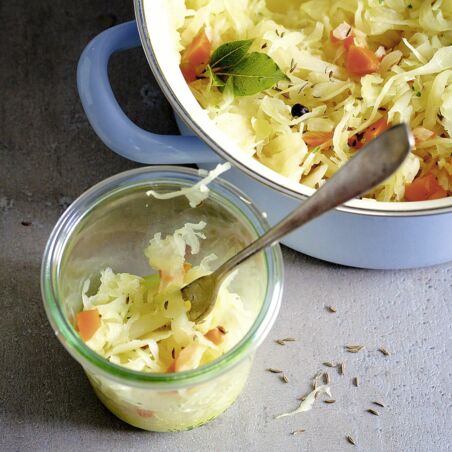 Sauerkraut mit Möhren Sauerkraut mit Möhren