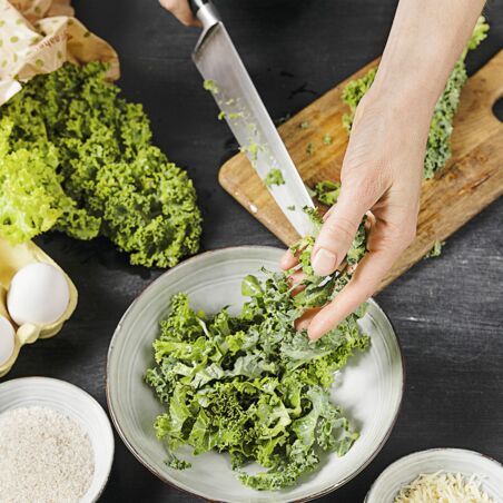 Wraps aus Grünkohlteig Wraps aus Grünkohlteig