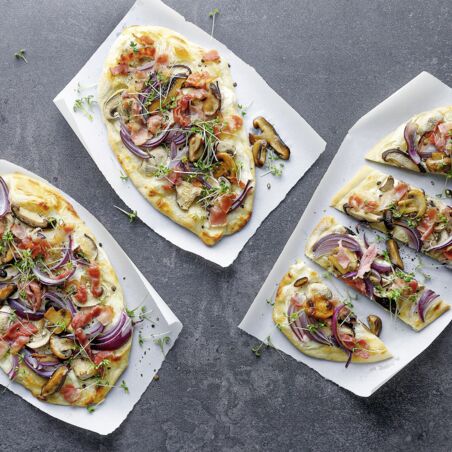 Mini-Flammkuchen Mini-Flammkuchen