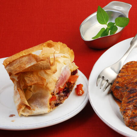 Schweinemedaillons im Yufka-Teig Schweinemedaillons im Yufka-Teig