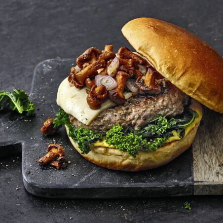 Nordic Burger mit Wacholdersenf Nordic Burger mit Wacholdersenf