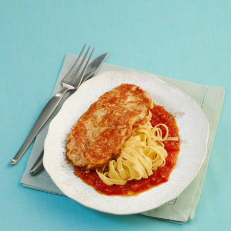 Puten-Piccata mit Tomatensauce Puten-Piccata mit Tomatensauce