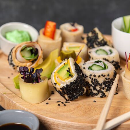 Käse-Sushi-Detail Käse-Sushi-Detail