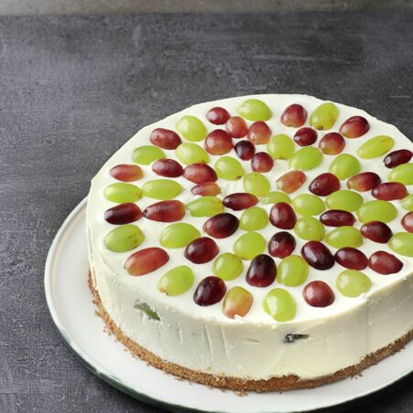 Käsesahne mit bunten Trauben Käsesahne mit bunten Trauben