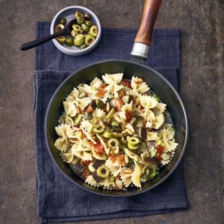 Caponata-Nudelpfanne Caponata-Nudelpfanne