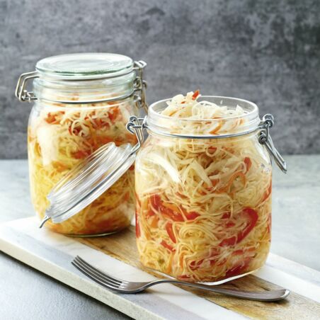 Fermentierter scharfer Krautsalat Fermentierter scharfer Krautsalat