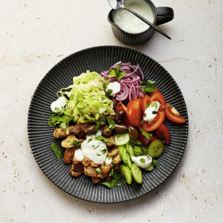 Gyros-Gemüse-Teller Gyros-Gemüse-Teller