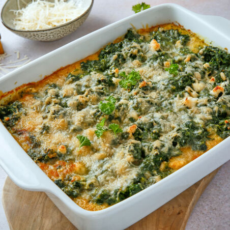 Spinat Polenta Auflauf Spinat Polenta Auflauf