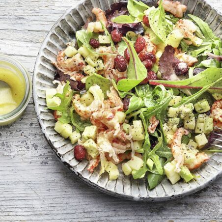 Flusskrebsschwanzsalat Flusskrebsschwanzsalat