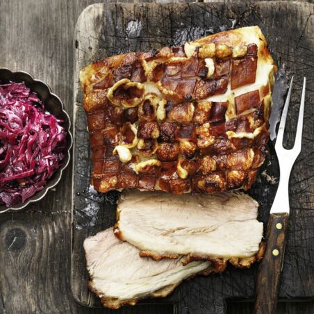 Schweinekrustenbraten mit Blaukraut Schweinekrustenbraten mit Blaukraut