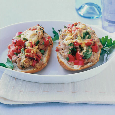 Überbackene Mettbrötchen Überbackene Mettbrötchen