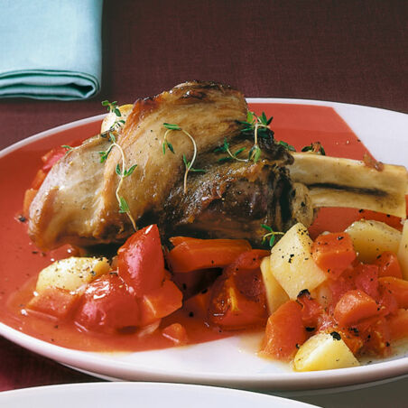 Geschmorte Lammhaxen Geschmorte Lammhaxen