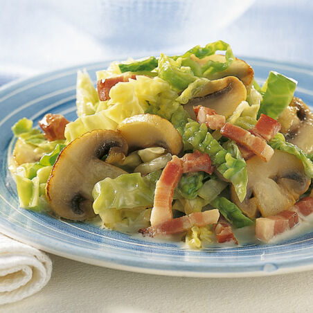 Wirsing-Pilz-Pfanne Wirsing-Pilz-Pfanne