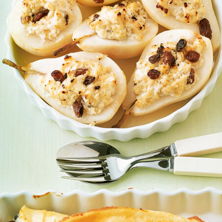 Bratbirne mit Schichtkäse Bratbirne mit Schichtkäse