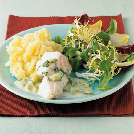 Kabeljau mit Kartoffelpüree Kabeljau mit Kartoffelpüree