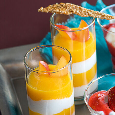 Nektarinen-Krokant-Creme Nektarinen-Krokant-Creme