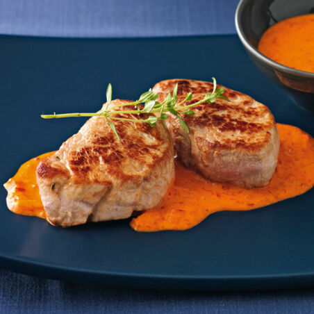 Schweinelendchen mit Paprikasahne Schweinelendchen mit Paprikasahne